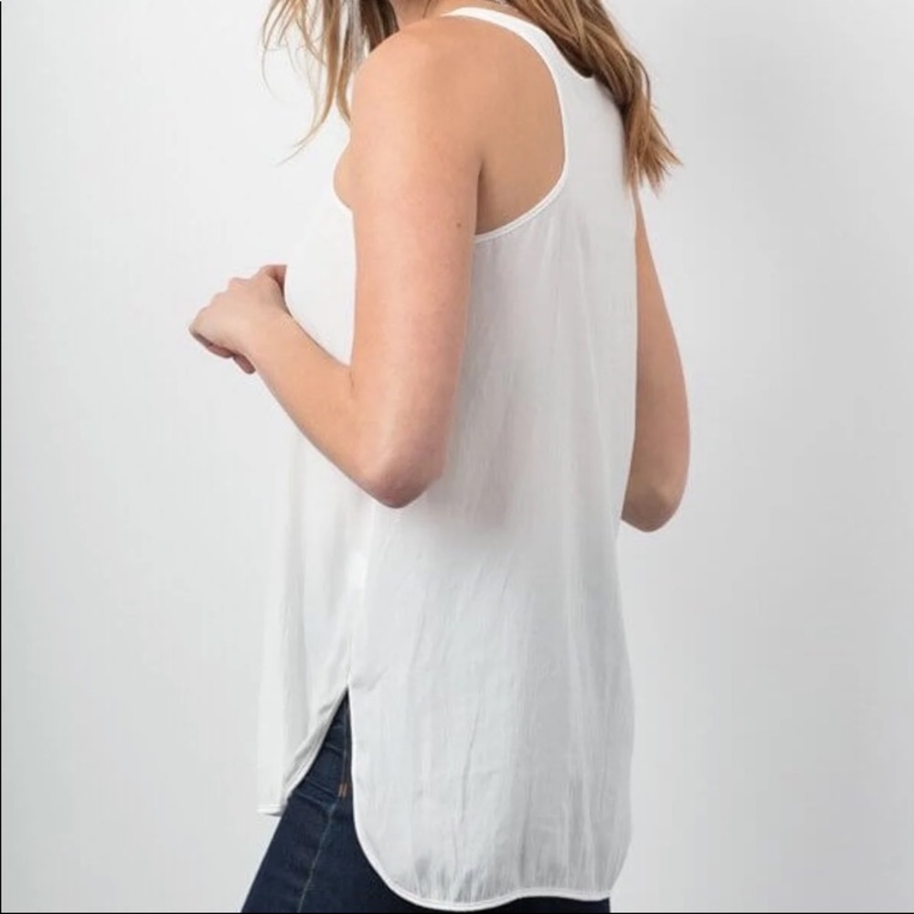 Lola and Sophie Long Tank Top S Ivory